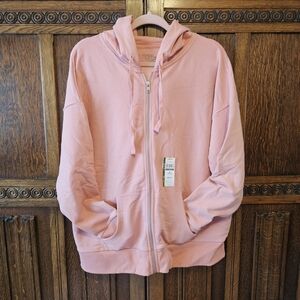 NWT Pink Zip-Up Hoodie